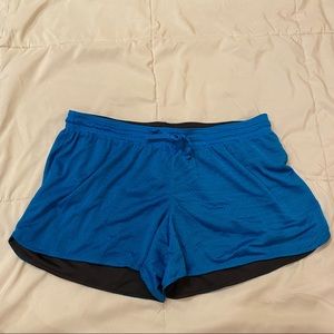 Blue athletic shorts, Champoin